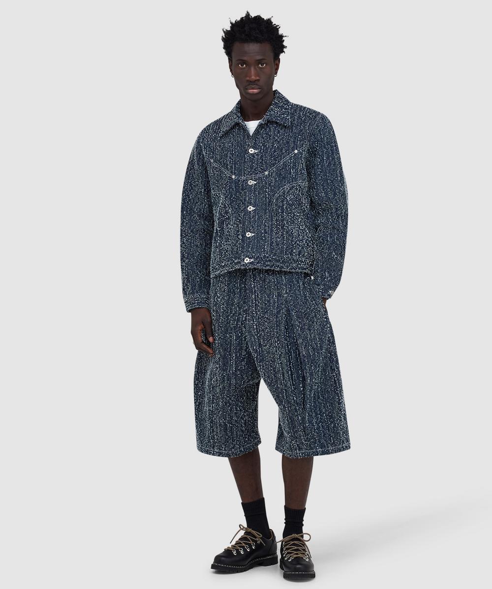 Sage Nation Denim nep jiji jacket | INDIGO NEEDLE PUNCH | SEVENSTORE