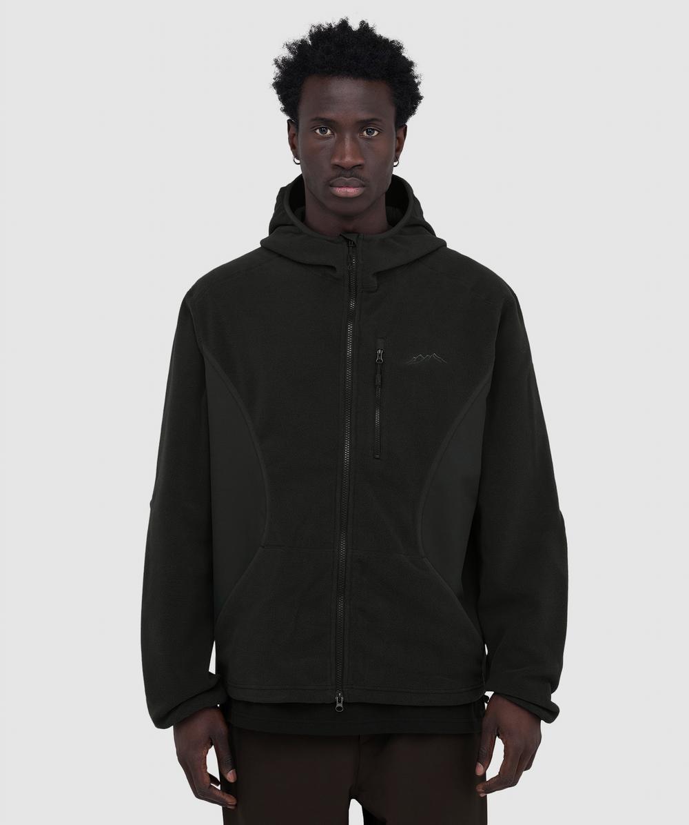 Mellow Clo Canopy Fleece Jacket In Black