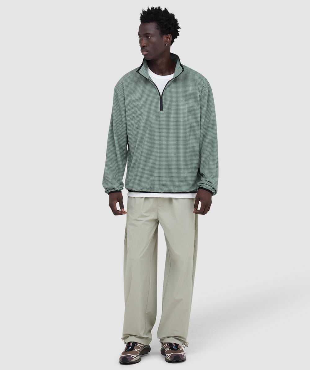 Mellow Clo Summit half zip fleece jacket | SAGE | SEVENSTORE
