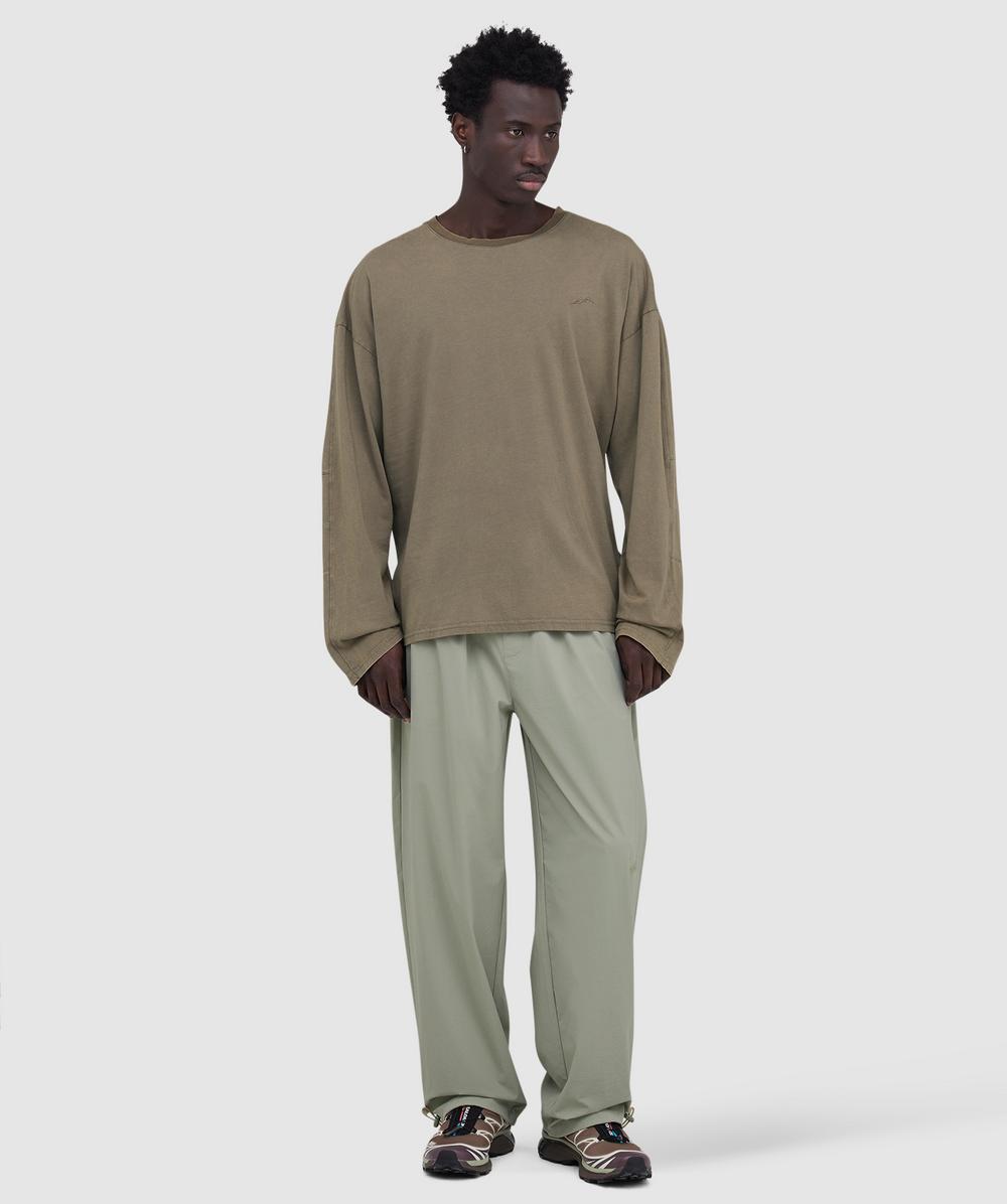 【メルコロン】 Mellow Clo Everyday long sleeve t-shirt | WASHED BROWN | SEVENSTORE