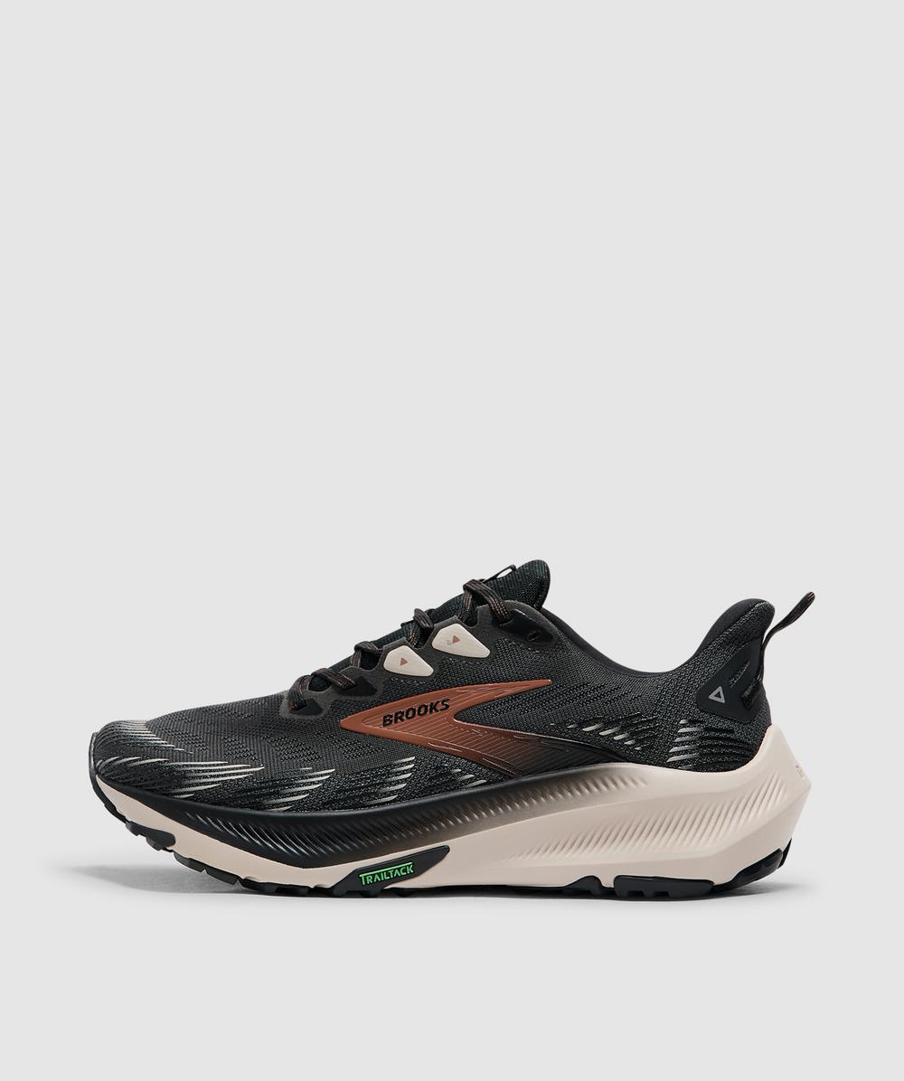 Brooks Men's Grey Ghost Trail Sneaker (Ebony/Black/Clove - 7) - Size 7