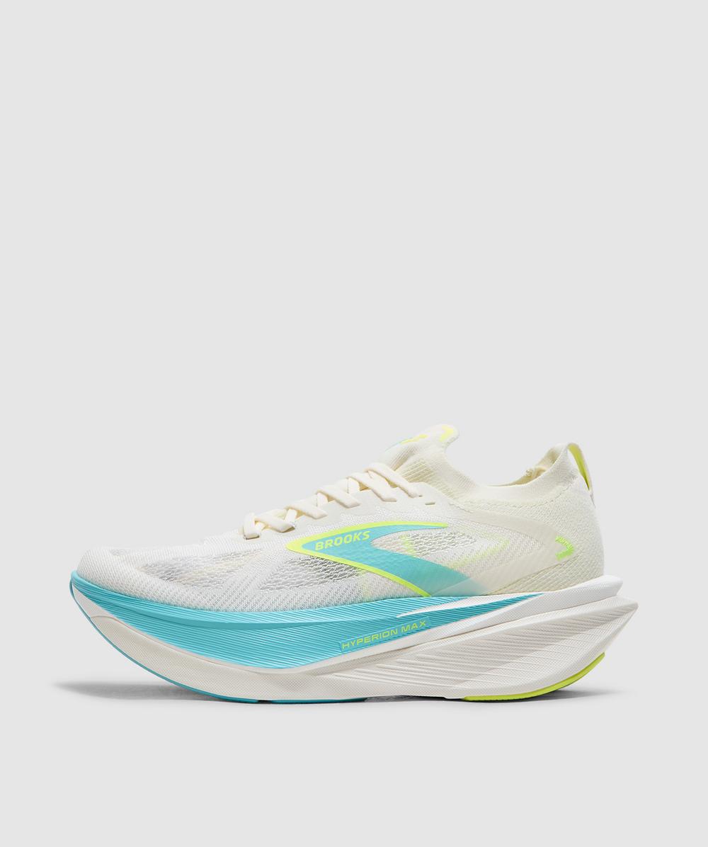 Brooks Men's White Hyperion Max 3 Sneaker (Coconut/Ipanema/Nightlife - 7) - Size 7