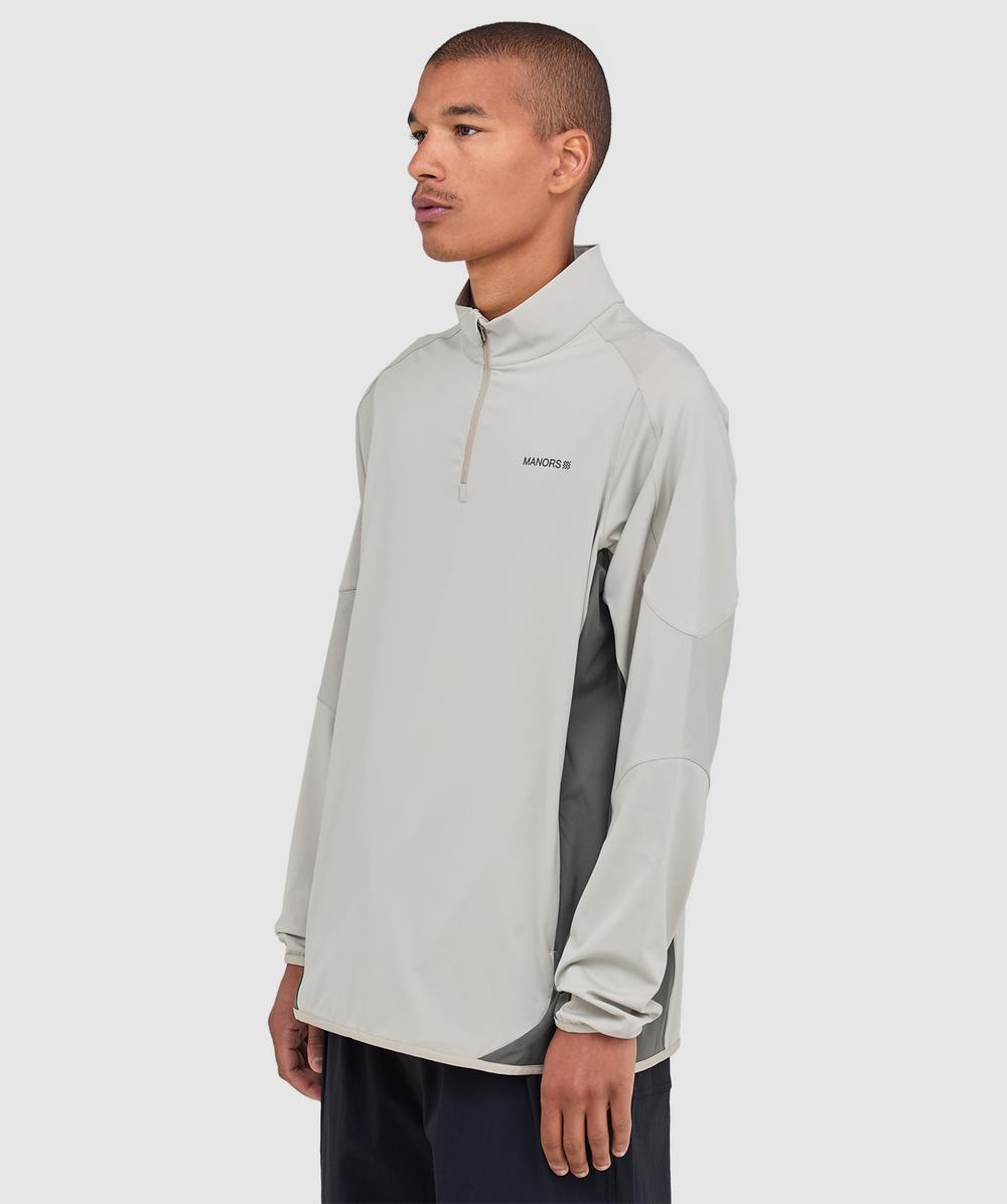 Manors 1/4 zip tech mid-layer t-shirt | DUNE | SEVENSTORE