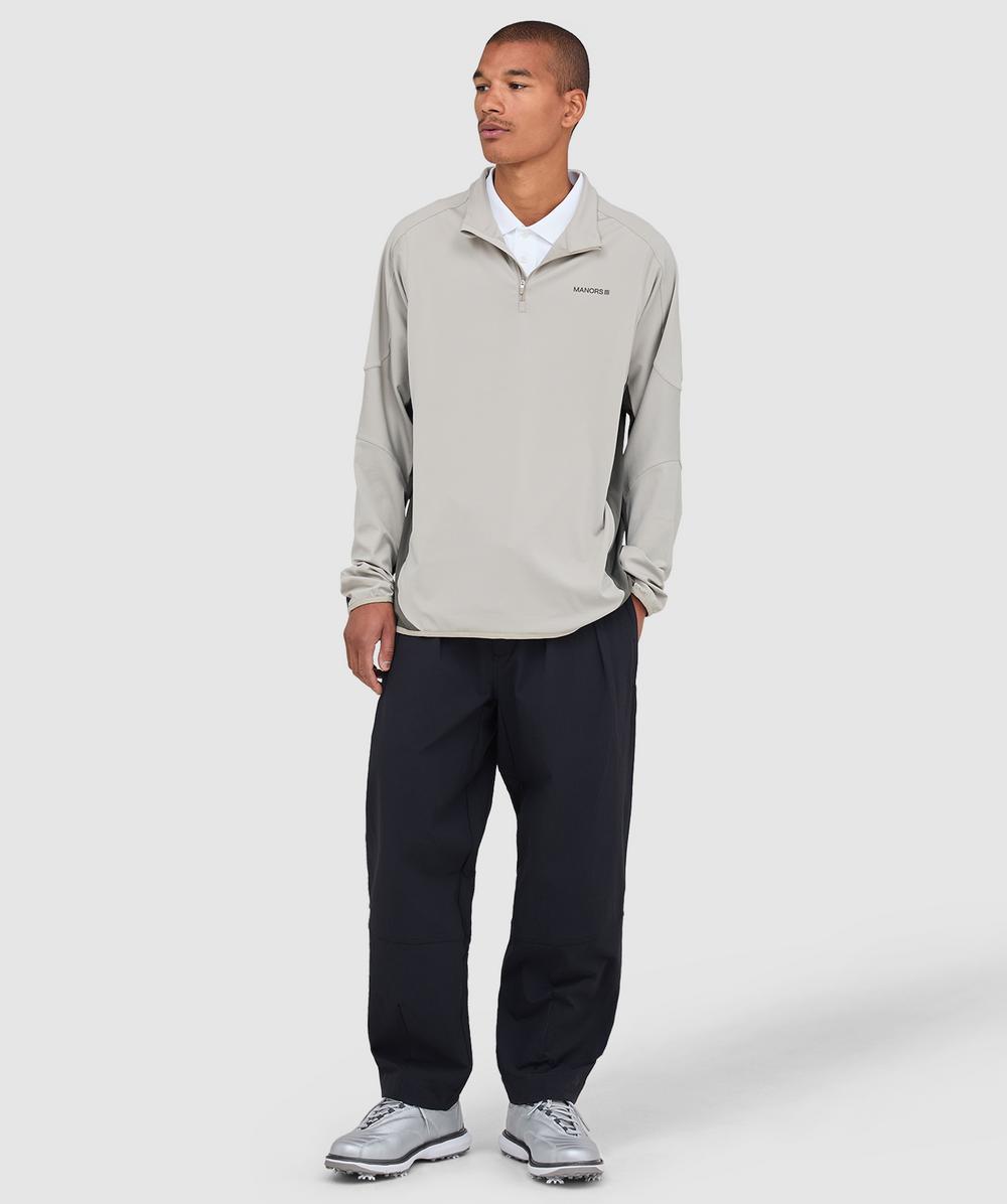 Manors 1/4 zip tech mid-layer t-shirt | DUNE | SEVENSTORE