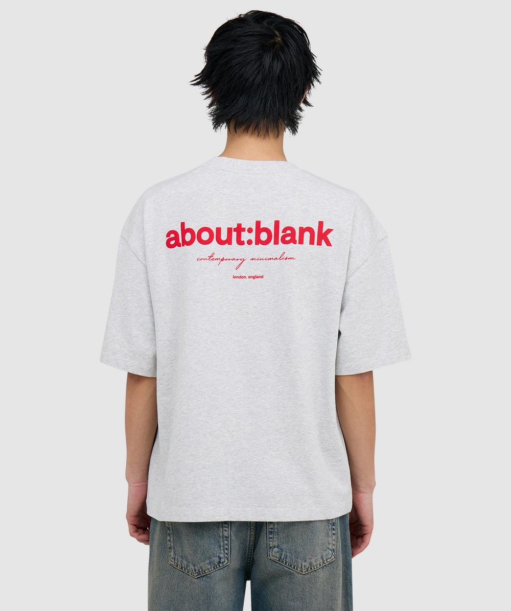 Aboutblank About:blank Box T-shirt In Gray