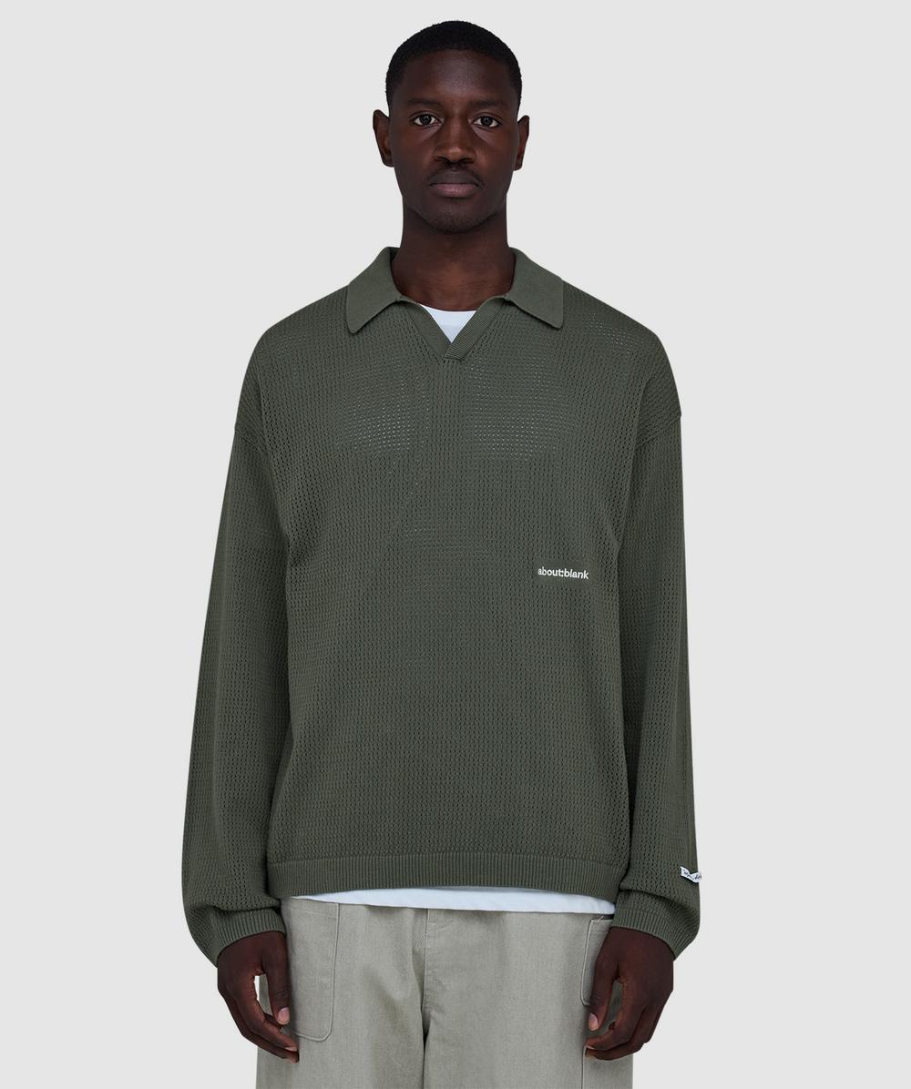 Aboutblank About:blank Resort Knit Polo Shirt In Multi
