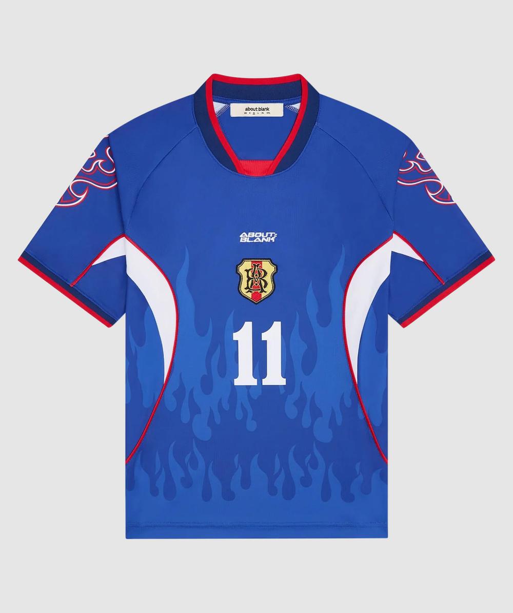 Aboutblank About:blank Football Jersey Shirt In Blue