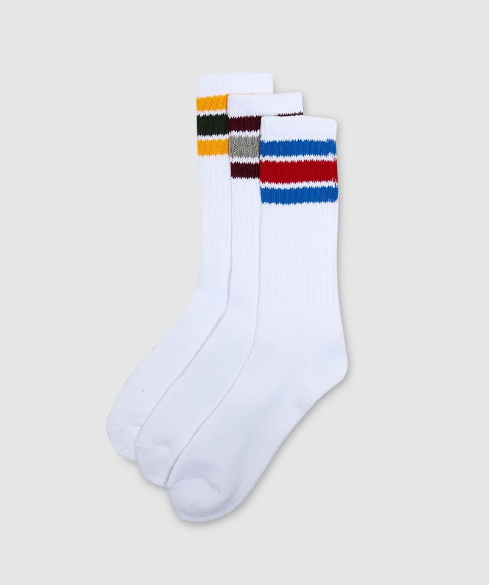 Healthknit 3 Pack Crew Sock In Multi