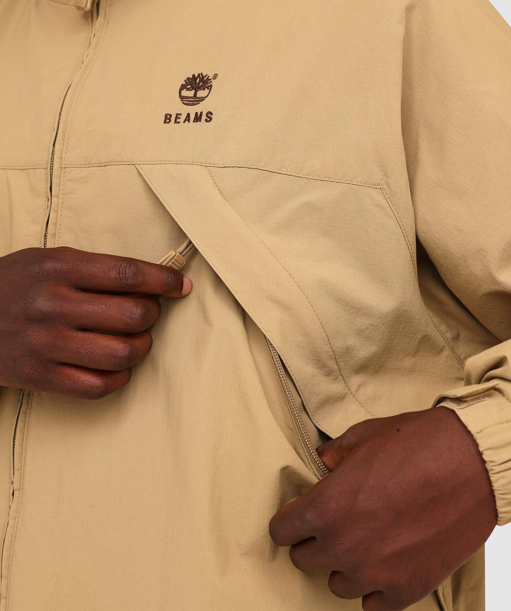 Timberland X Beams Nylon zip up convertible jacket | BRITISH KHAKI