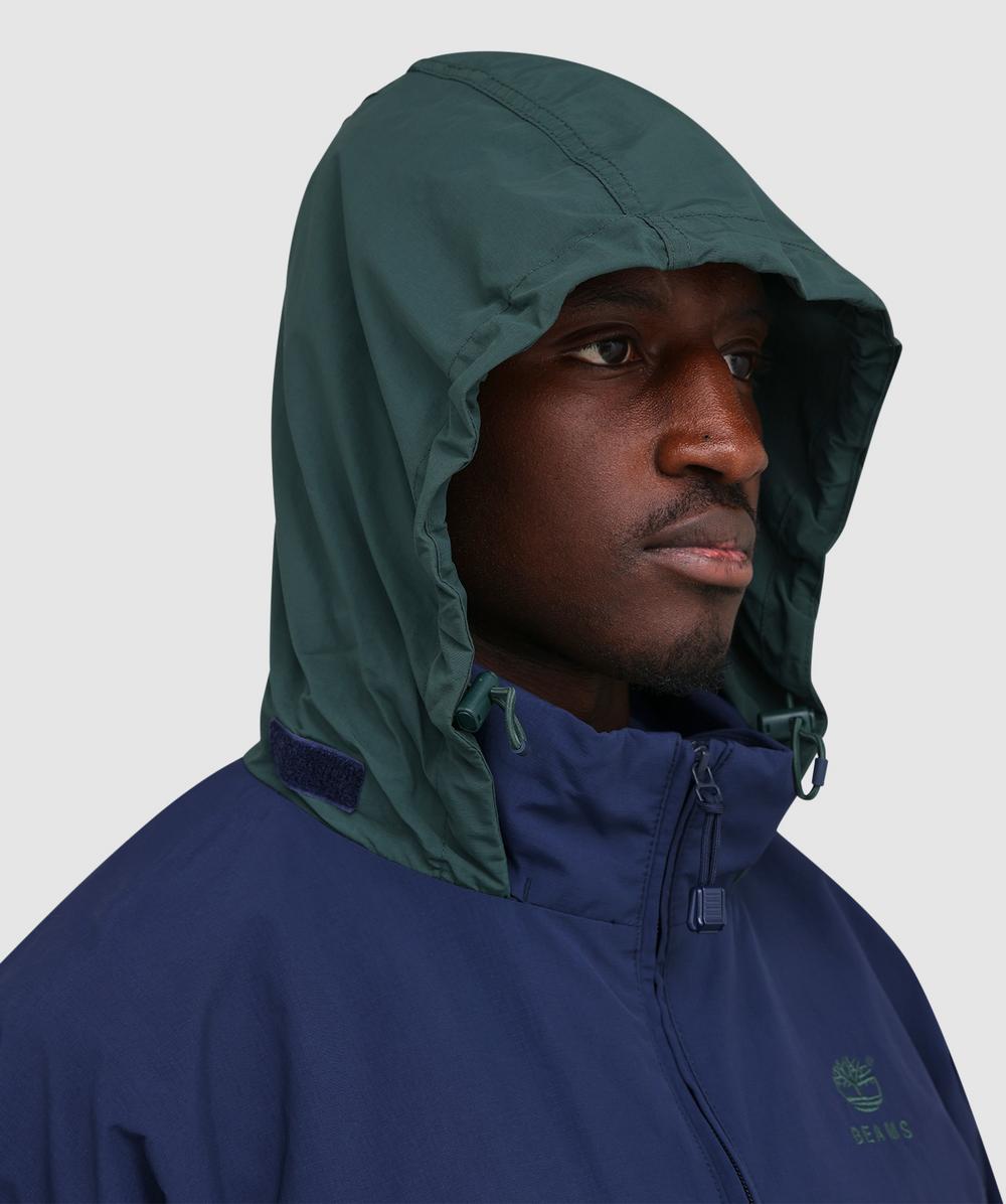 Timberland X Beams Nylon zip up convertible jacket | PEACOAT
