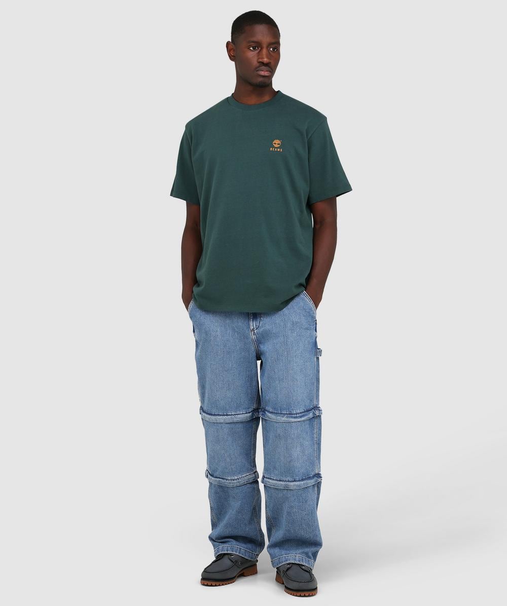 Timberland beams Tシャツ M ダークグリーン Timberland® x BEAMS Cotton Print T-Shirt