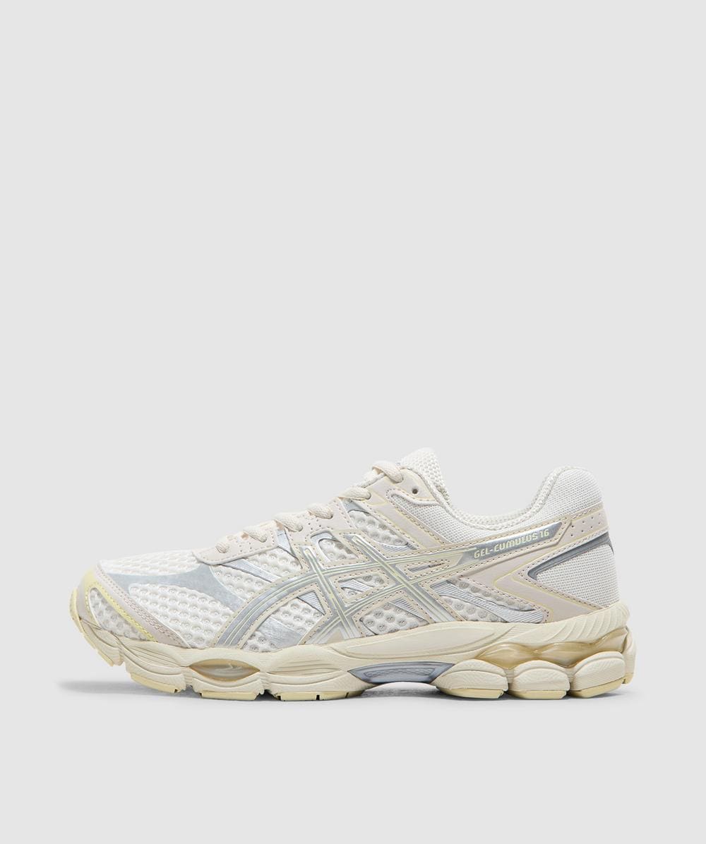 Asics Women's Cream Gel-Cumulus 16 Sneaker (Cream/Pure Silver - 4) - Size 4
