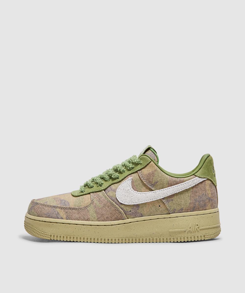 Nike Air Force 1 Low Wheatgrass Camo Sneaker (Camo Denim - 12) - Size 12 - Men's, Unisex