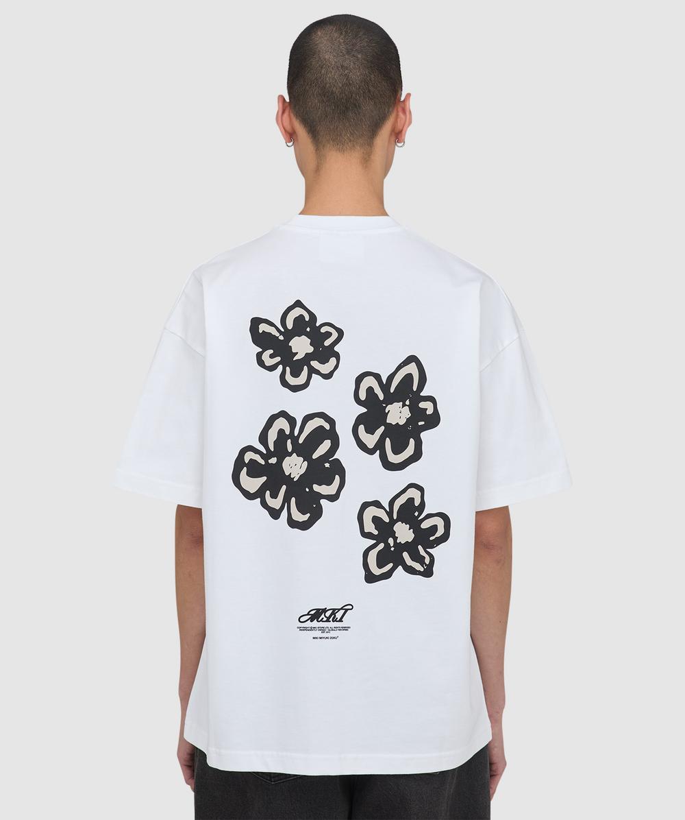 MKI MIYUKI ZOKU Hibiscus t-shirt | WHITE | SEVENSTORE