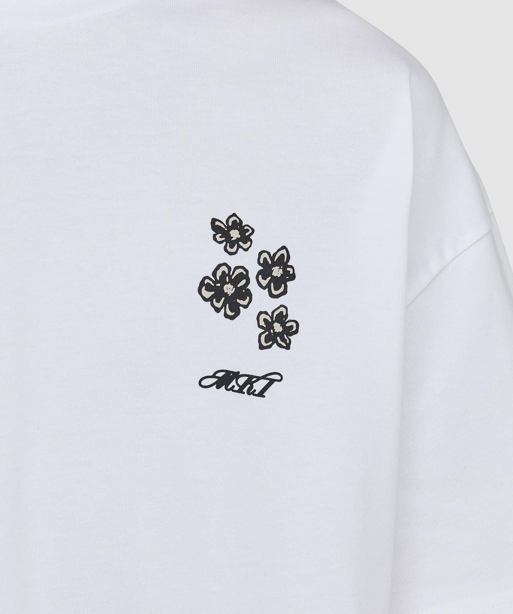 MKI MIYUKI ZOKU Hibiscus t-shirt | WHITE | SEVENSTORE