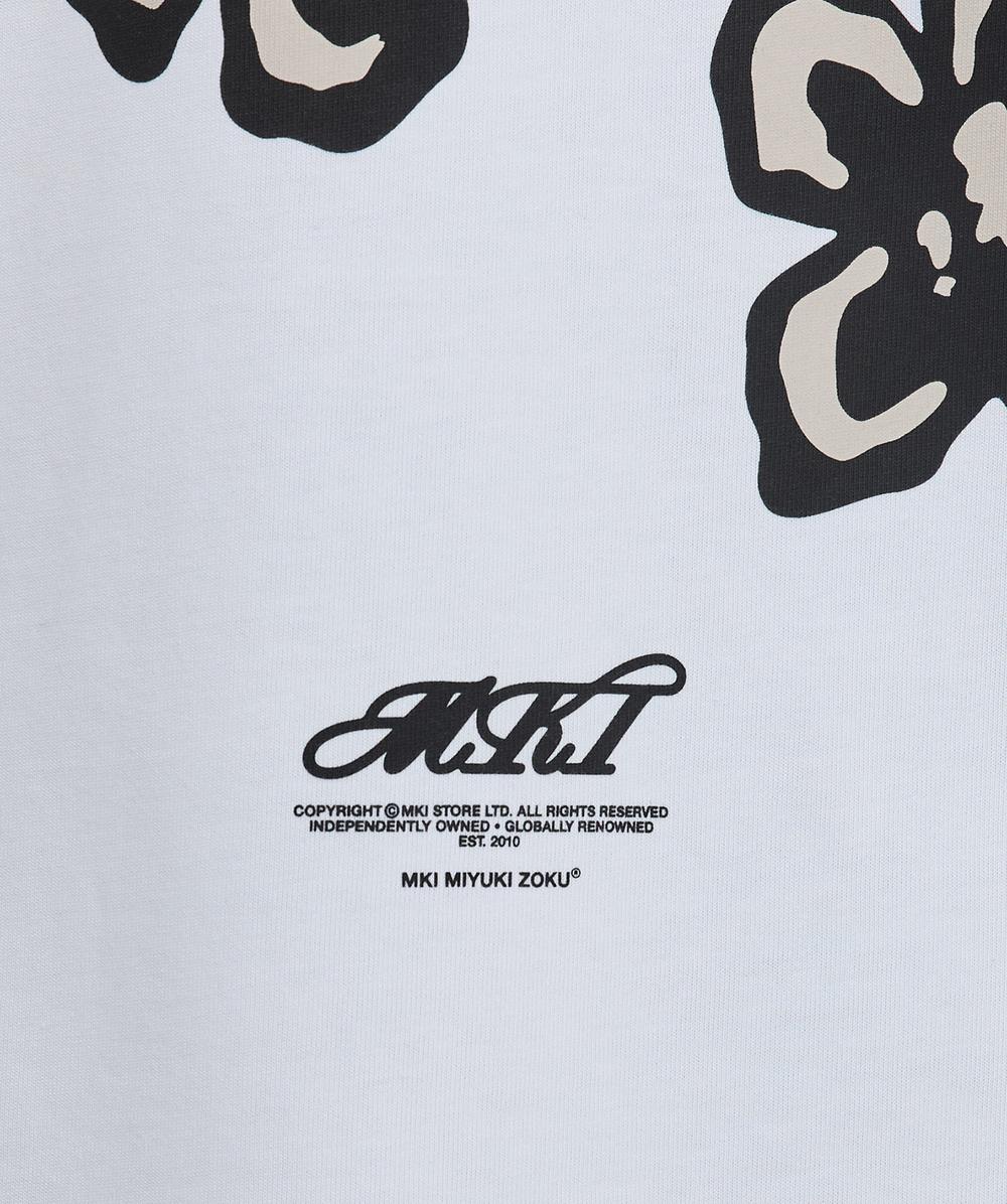 MKI MIYUKI ZOKU Hibiscus t-shirt | WHITE | SEVENSTORE