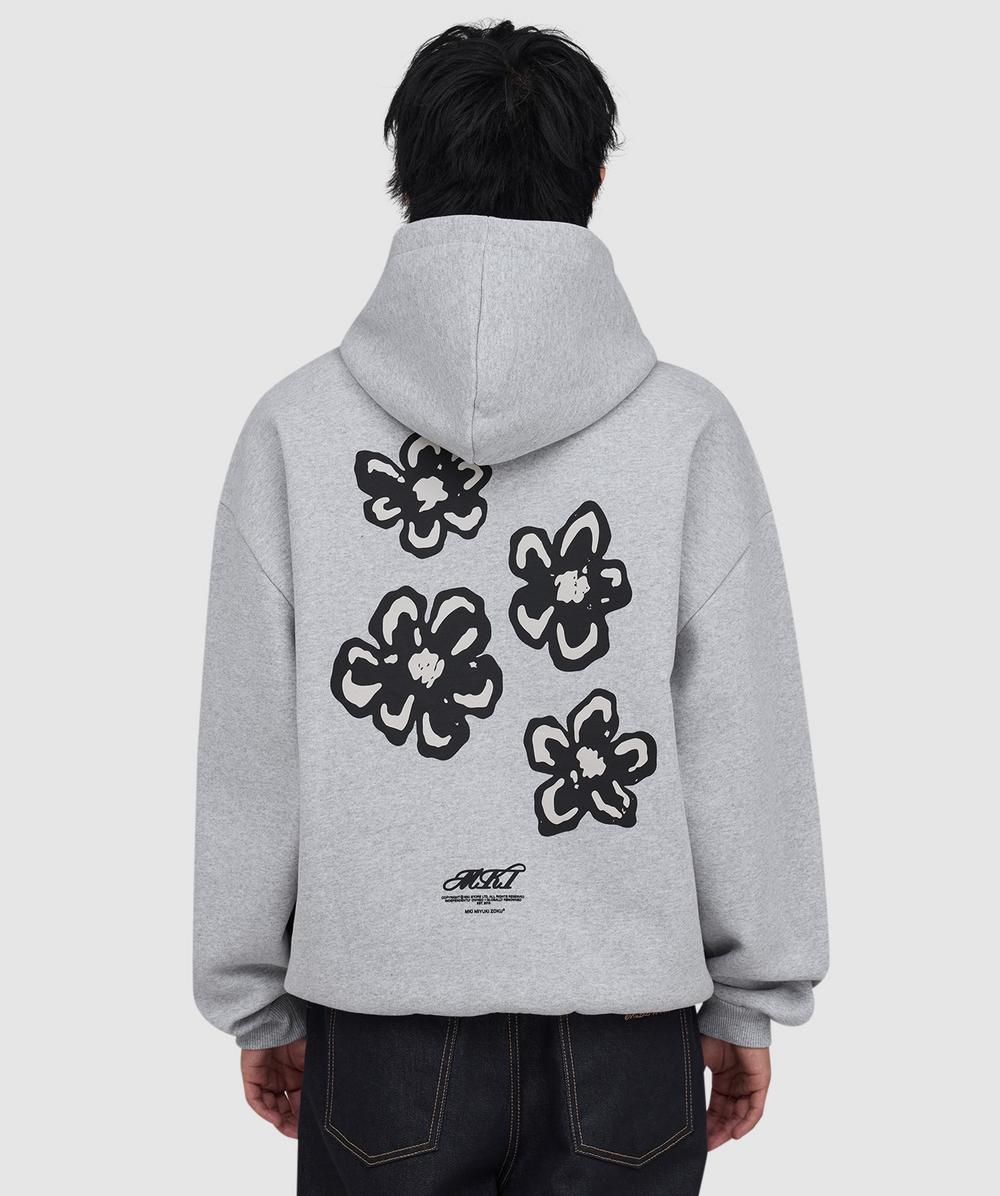 MKI MIYUKI ZOKU Hibiscus hoodie | GREY | SEVENSTORE