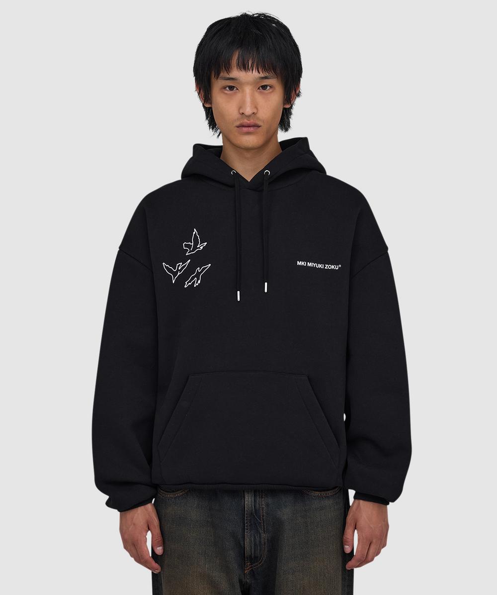 MKI MIYUKI ZOKU Flight Hoodie (Black - L) - Size L, Male