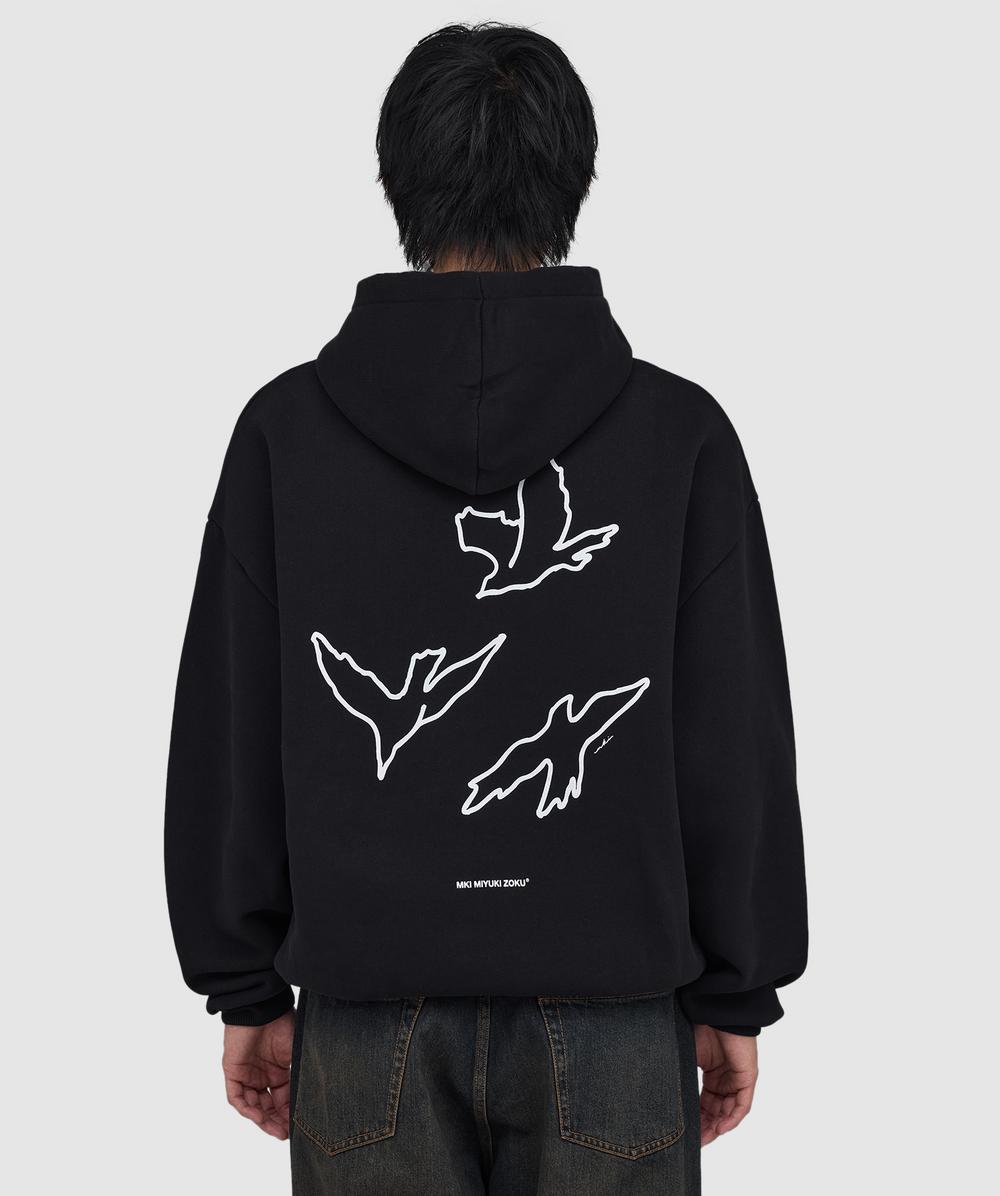 MKI MIYUKI ZOKU Flight hoodie | BLACK | SEVENSTORE