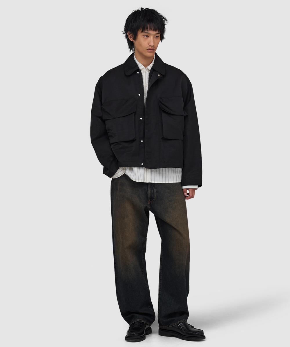 ジャケット・アウター MIKI MKI MIYUKI ZOKU Silky nylon pilot jacket | BLACK | SEVENSTORE