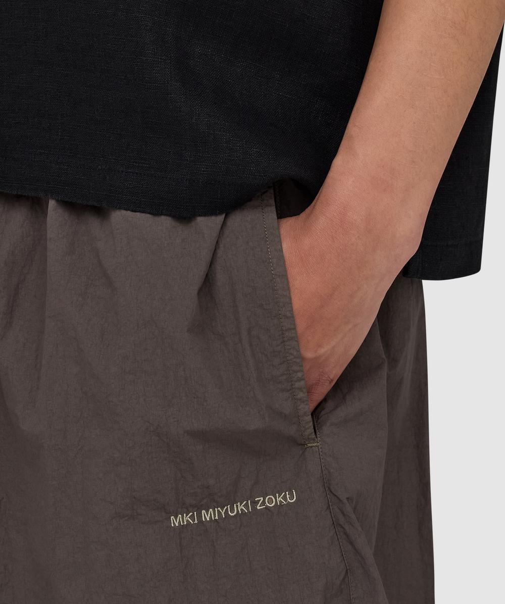 MKI MIYUKI ZOKU Garment dyed wide leg short | DEEP KHAKI | SEVENSTORE