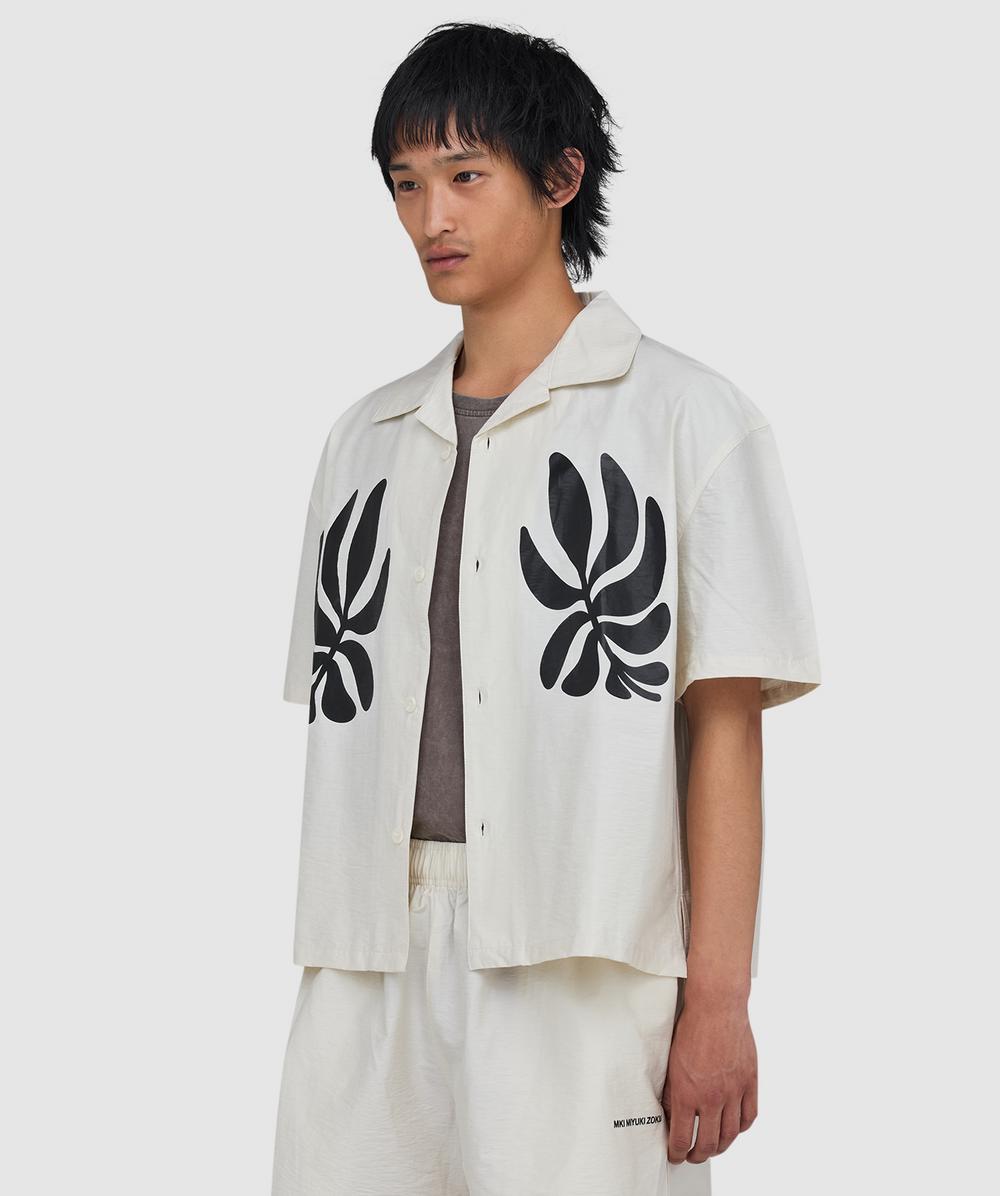 MKI MIYUKI ZOKU Botanical print vacation shirt | BONE | SEVENSTORE