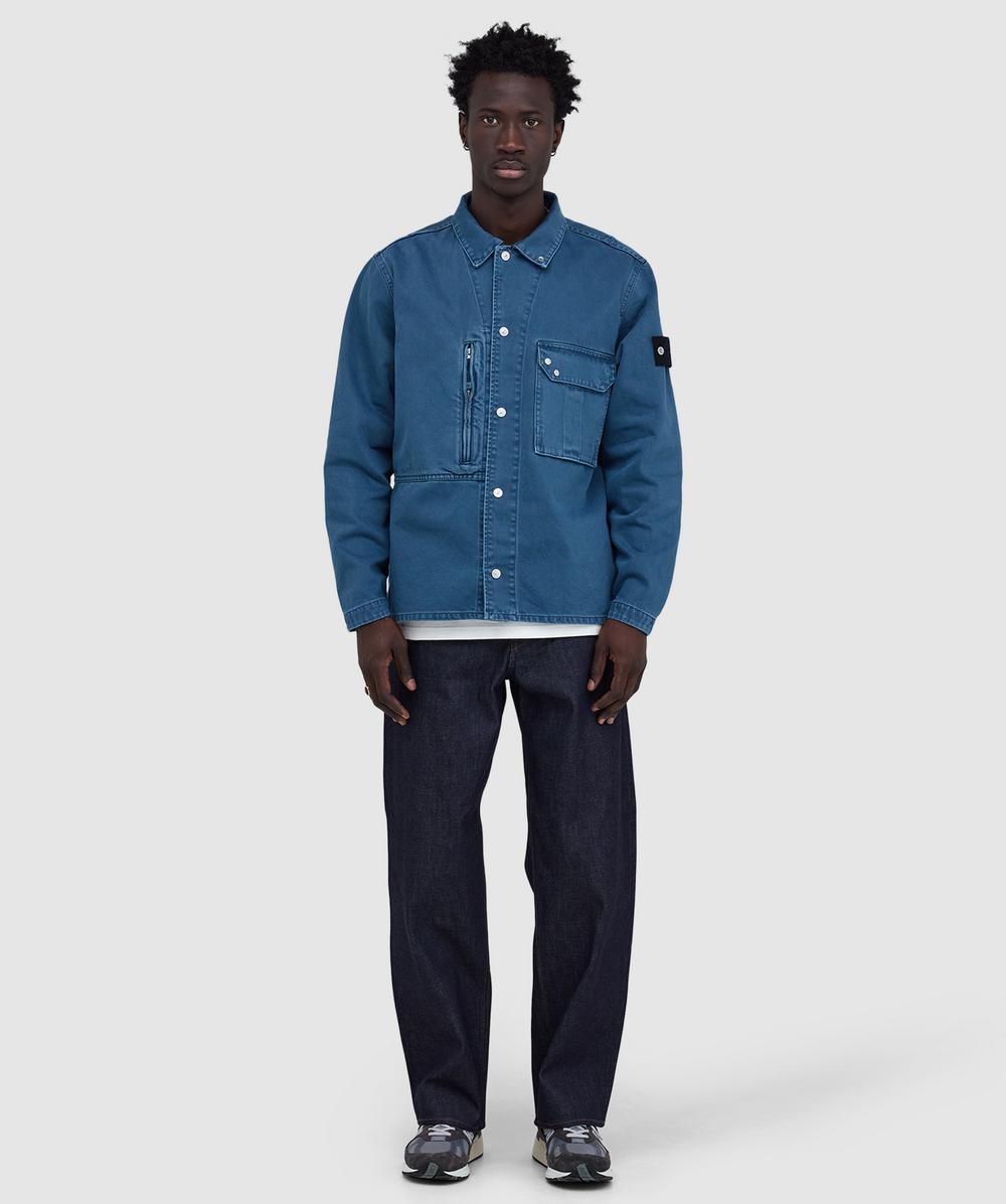 Stone Island Denim Research Indigo denim-raw loose fit five pocket