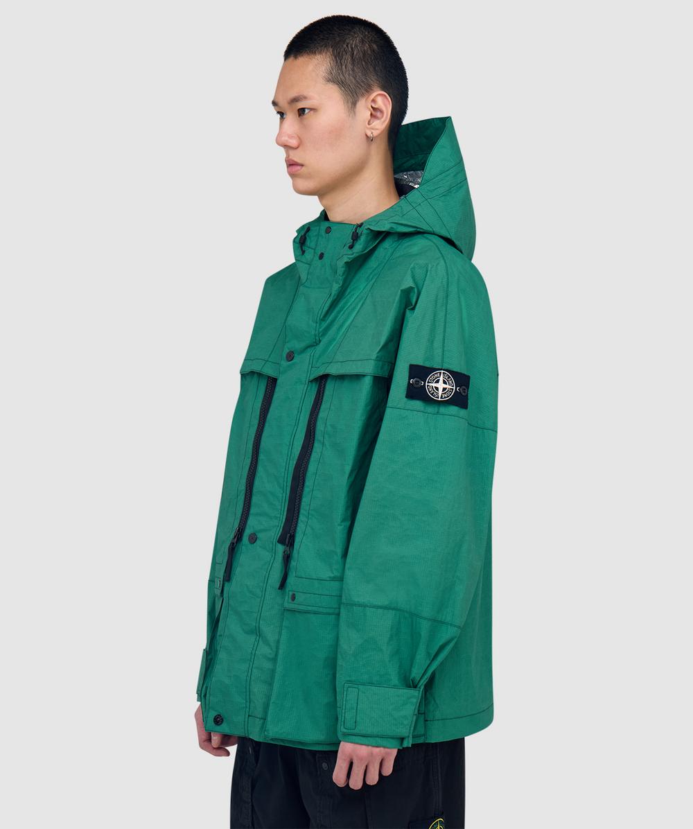 Stone Island Metal lamina ripstop heat reactive short parka jacket