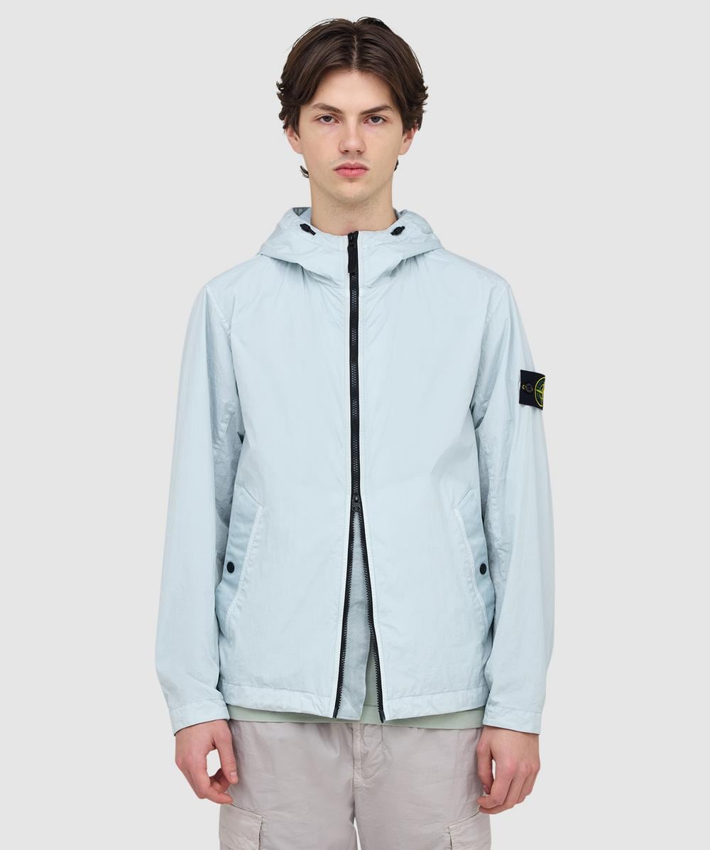 Stone Island Crinkle Reps Ny Jacket (Sky Blue - M) - Size M, Male