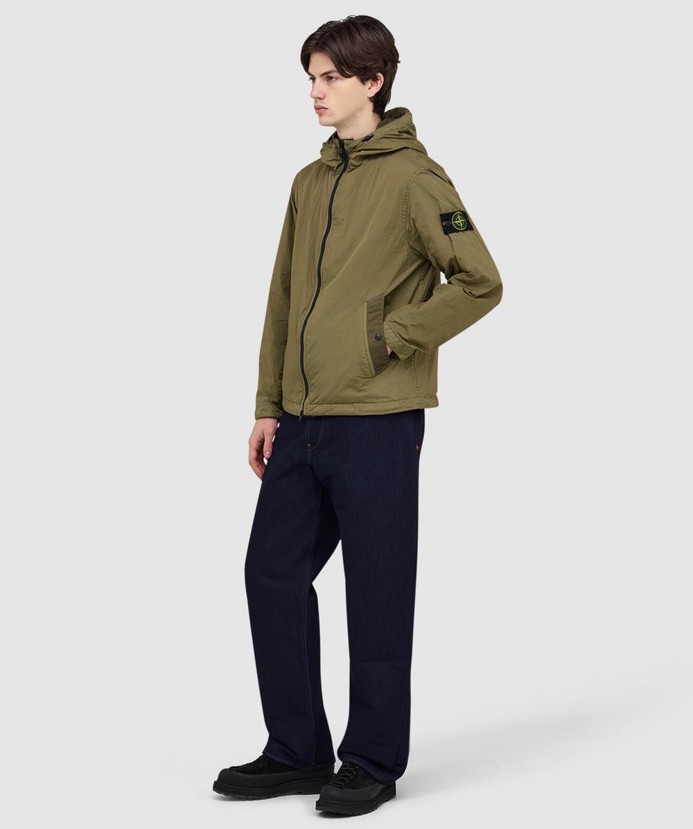 ジャケット・アウター STONE  CRINKLE REPS NY, RECYCLED Black Down jacket with wind resistance 4100010 CRINKLE REPS NY