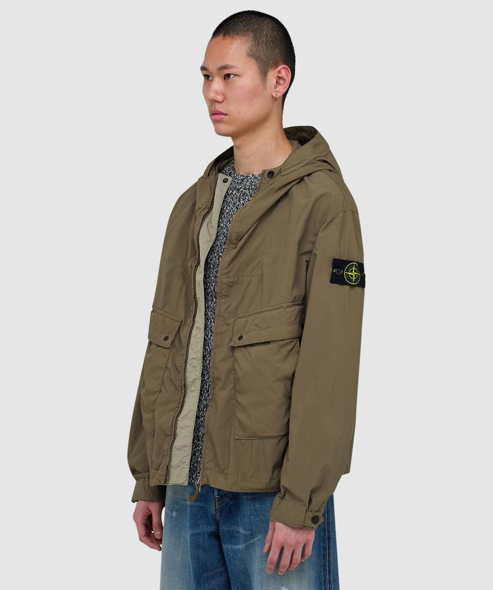 Stone Island Light compact touch poly-tc short parka | MILITARY