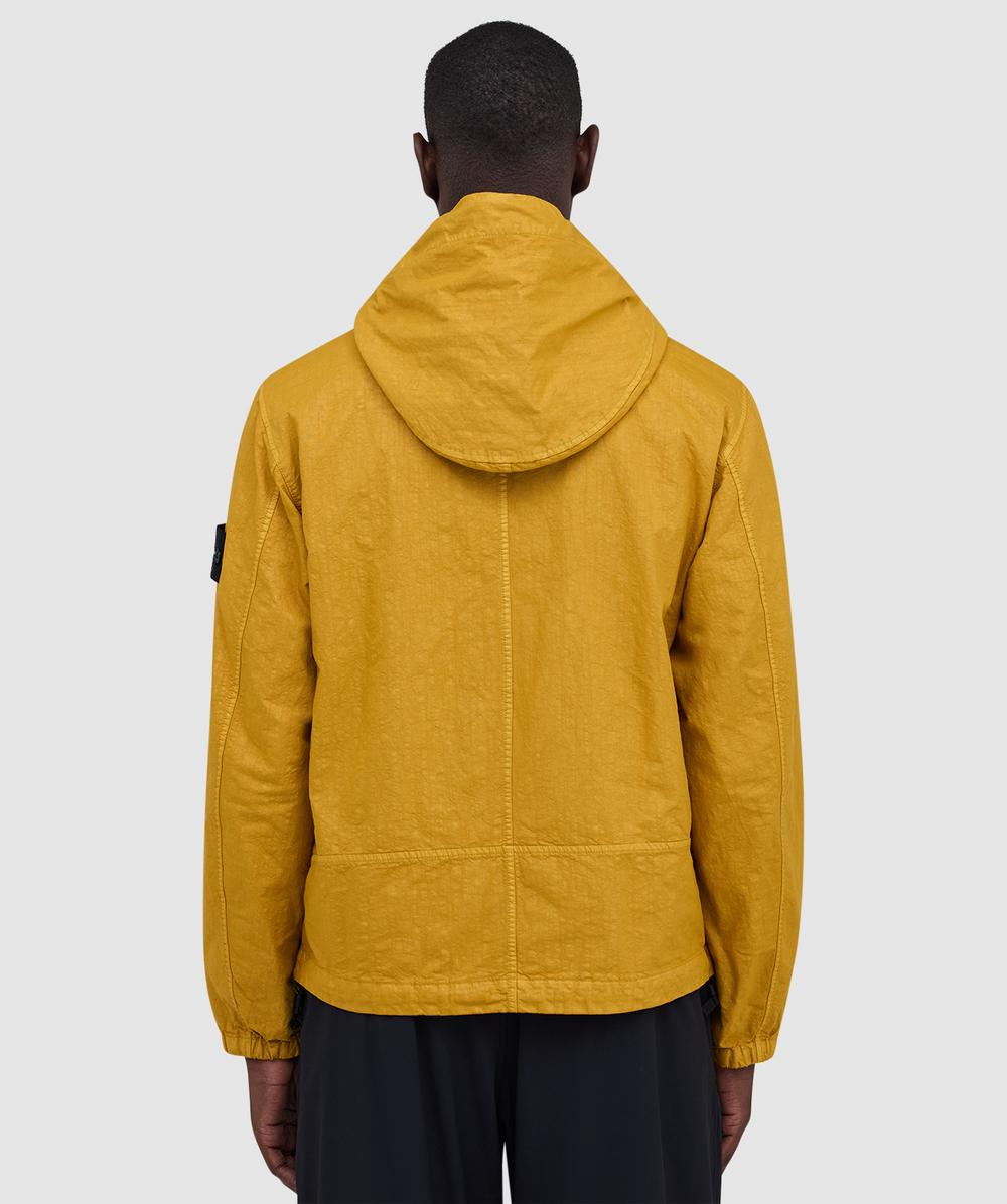 Stone Island Organic look Panama-TC garment dyed jacket | MUSTARD