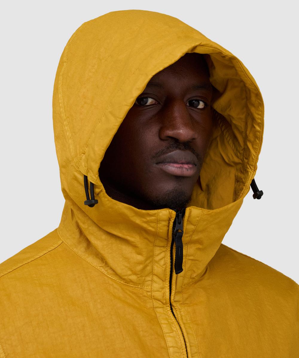 Stone Island Organic look Panama-TC garment dyed jacket | MUSTARD
