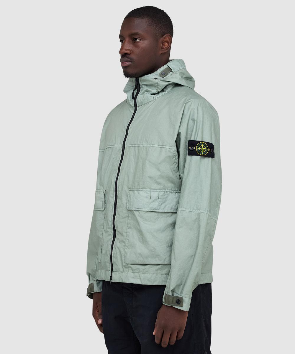 Stone Island Membrana 3L TC short parka jacket | SAGE | SEVENSTORE