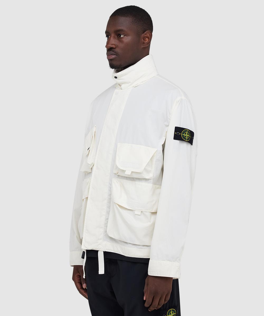 Stone Island Cotton nylon micro ripstop garment dyed jacket
