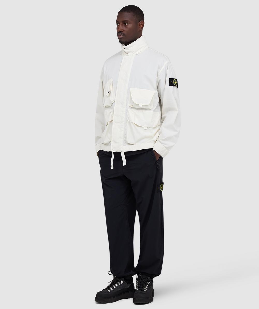 Stone Island Cotton nylon micro ripstop garment dyed jacket