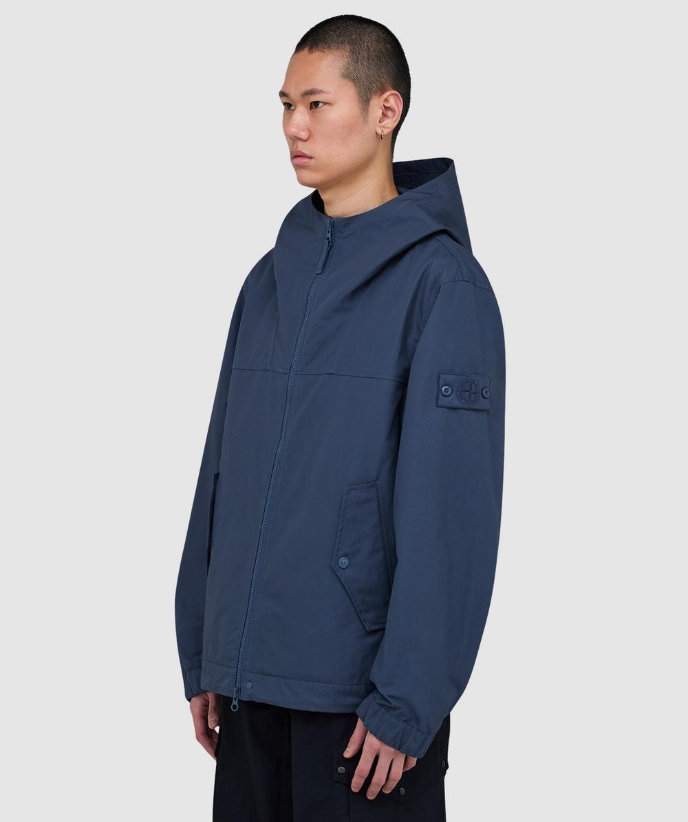 Stone Island Ghost all weather canvas jacket | SLATE BLUE | SEVENSTORE