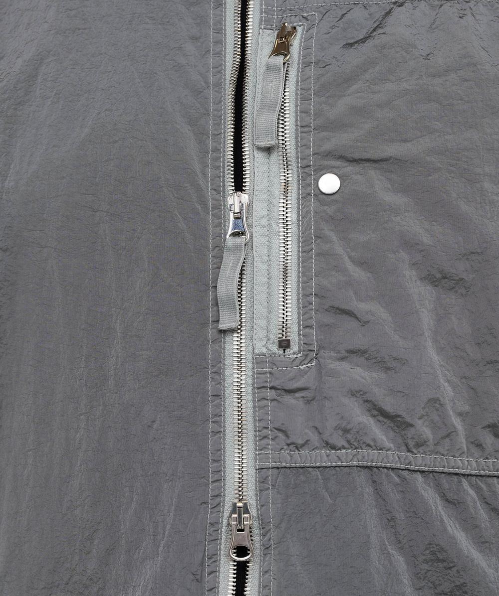 Stone Island Nylon metalineconyl dyed shirt | PEARL GREY | SEVENSTORE