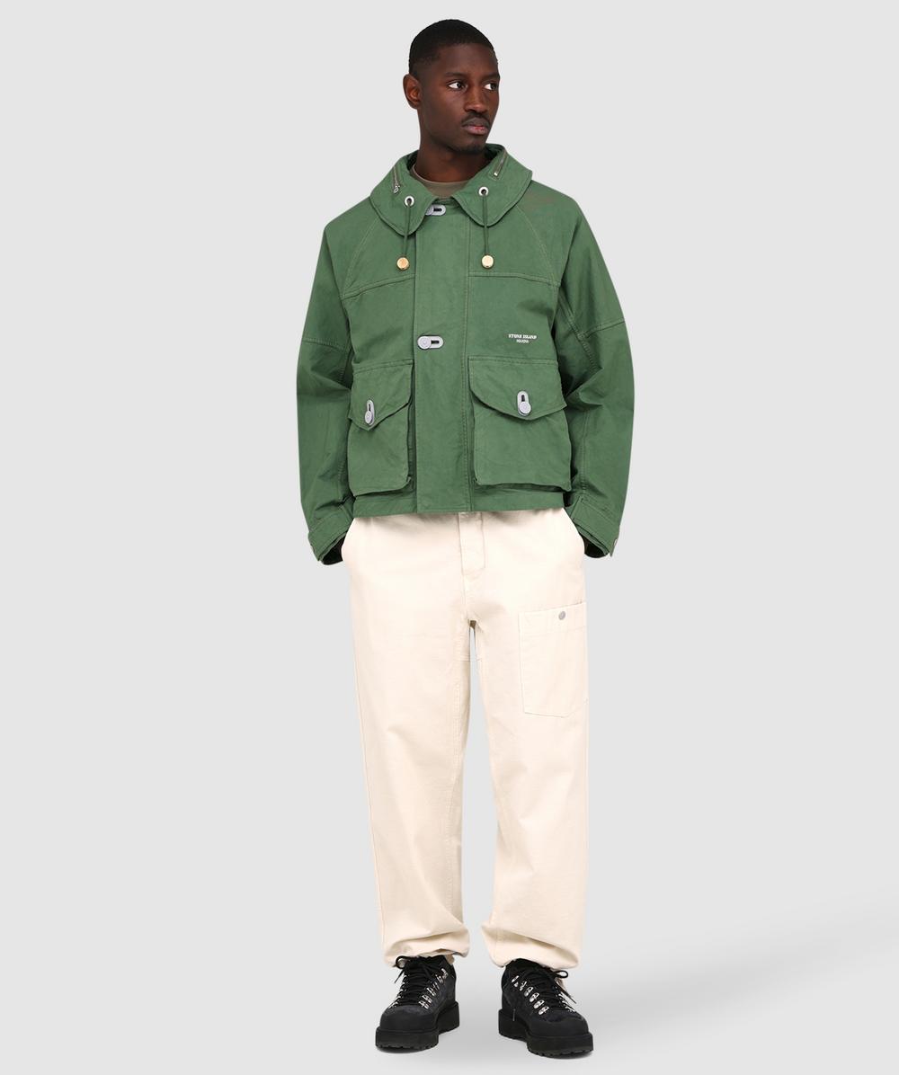 Stone Island Nylon metalineconyl dyed shirt | PEARL GREY | SEVENSTORE