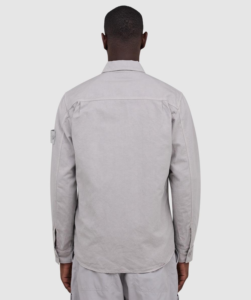 Stone Island Cotton linen canvas ghost shirt | DUST | SEVENSTORE