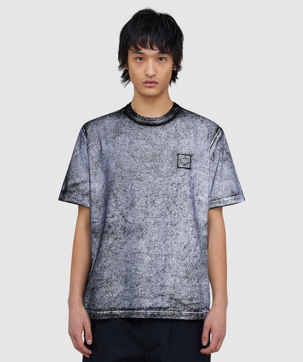 Stone Island Men's Black Combed Reflective Lamination T-Shirt ( - M) - Size M