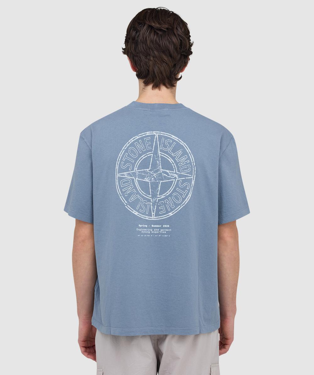 Stone Island Stone Print T-shirt In Animal Print
