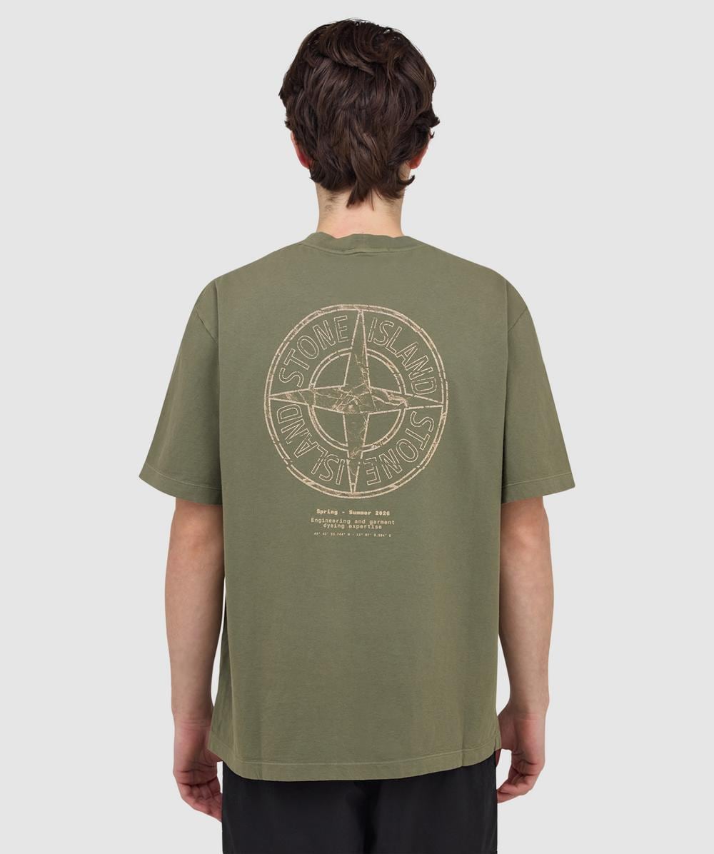 Stone Island Stone print t-shirt | MILITARY GREEN | SEVENSTORE