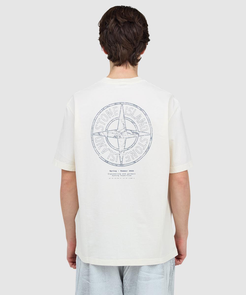 Stone Island Stone print t-shirt | IVORY | SEVENSTORE