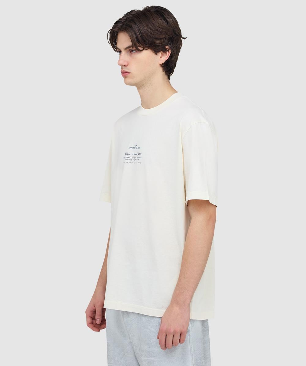 Stone Island Stone print t-shirt | IVORY | SEVENSTORE