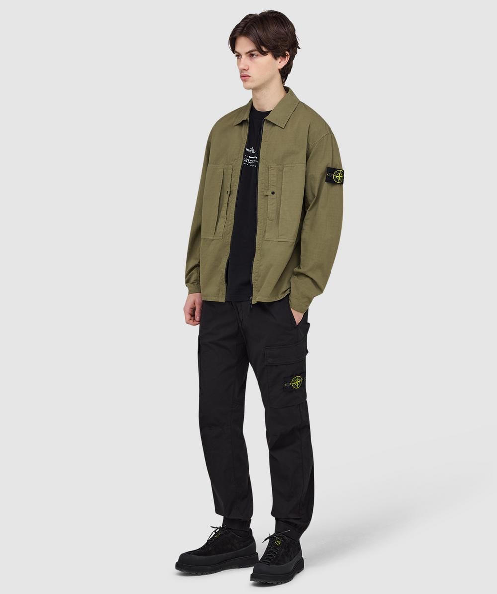 Stone Island Stretch tela 'paracdute' pant | BLACK | SEVENSTORE