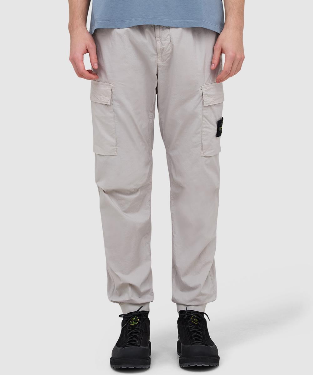 Stone Island Stretch tela 'paracdute' pant | PEARL GREY | SEVENSTORE