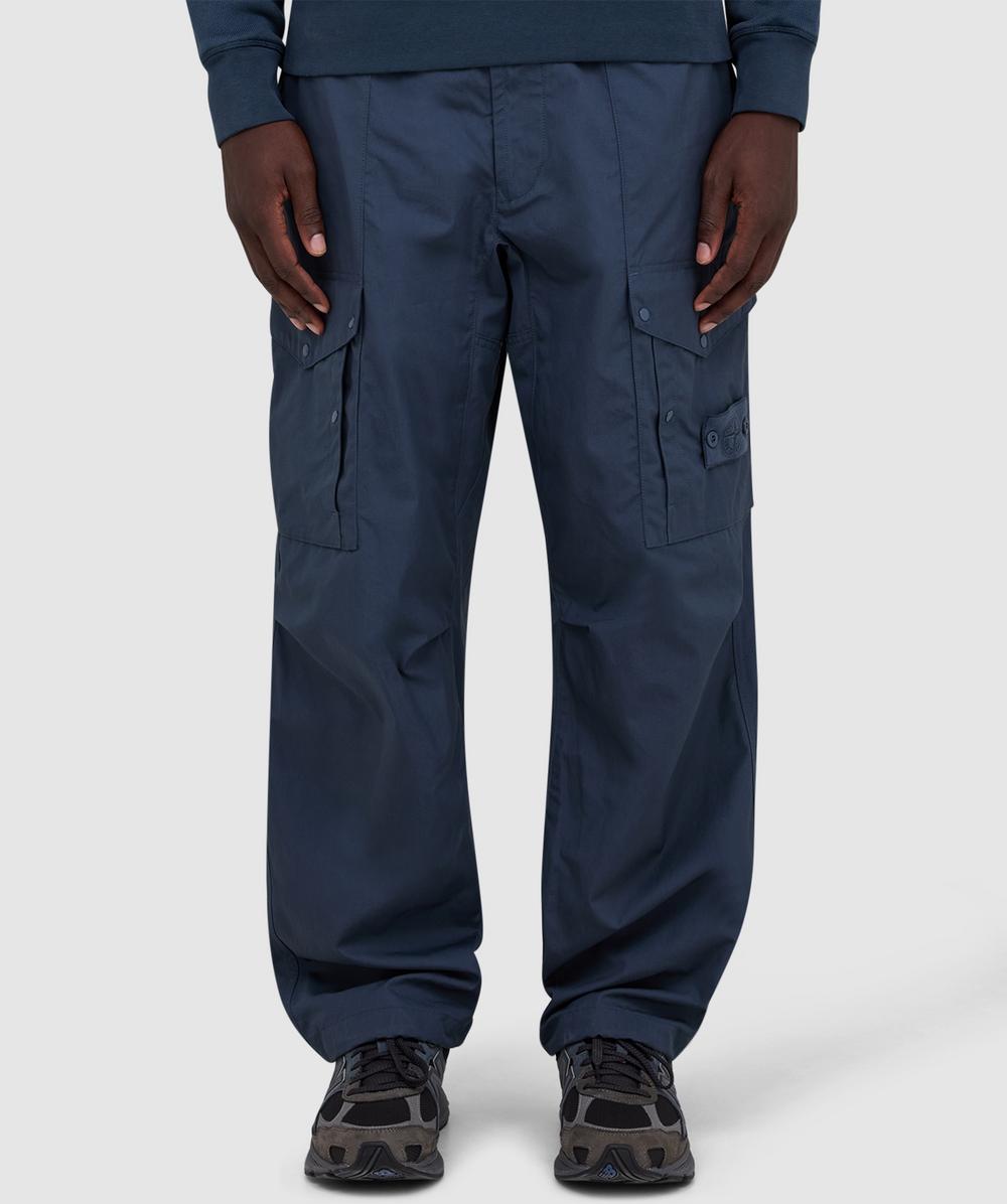 Stone Island Ghost All Weather Canvas Pant In Blue