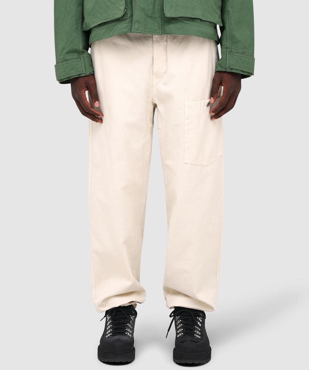Stone Island Slub Organic Cotton Batavia-tc Marina Pant In Metallic