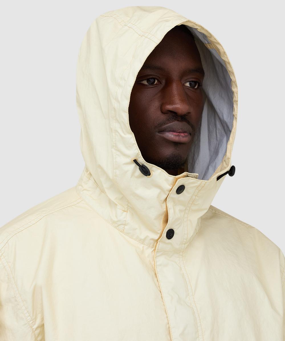 Stone Island Membrana 3L TC long parka jacket | IVORY | SEVENSTORE